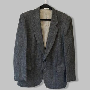 Vintage Wm.H.Leishman Pure Wool Herringbone Tweed Blazer